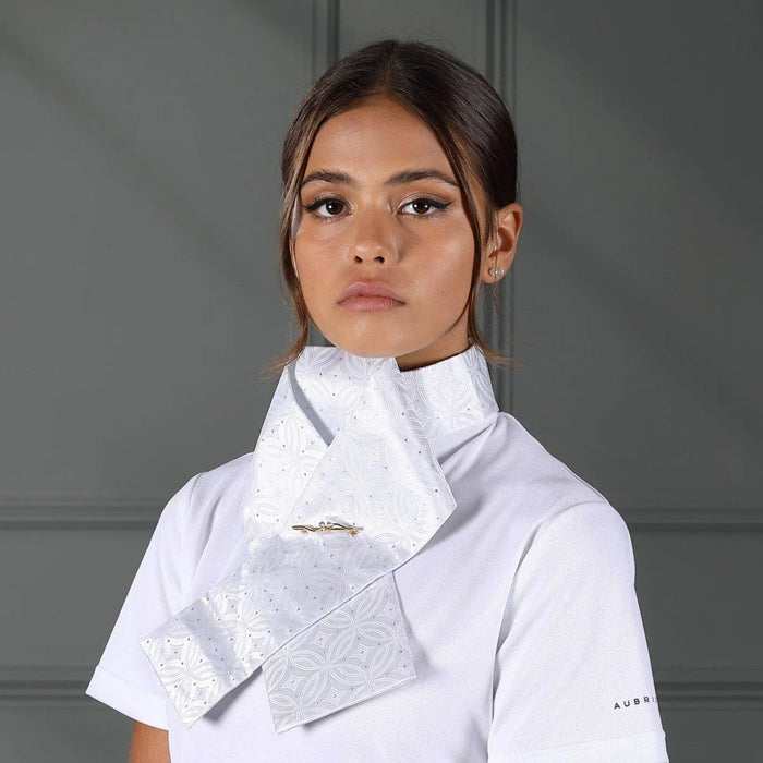 Shires Ready Tied Brocade Riding Stock - Gold - L