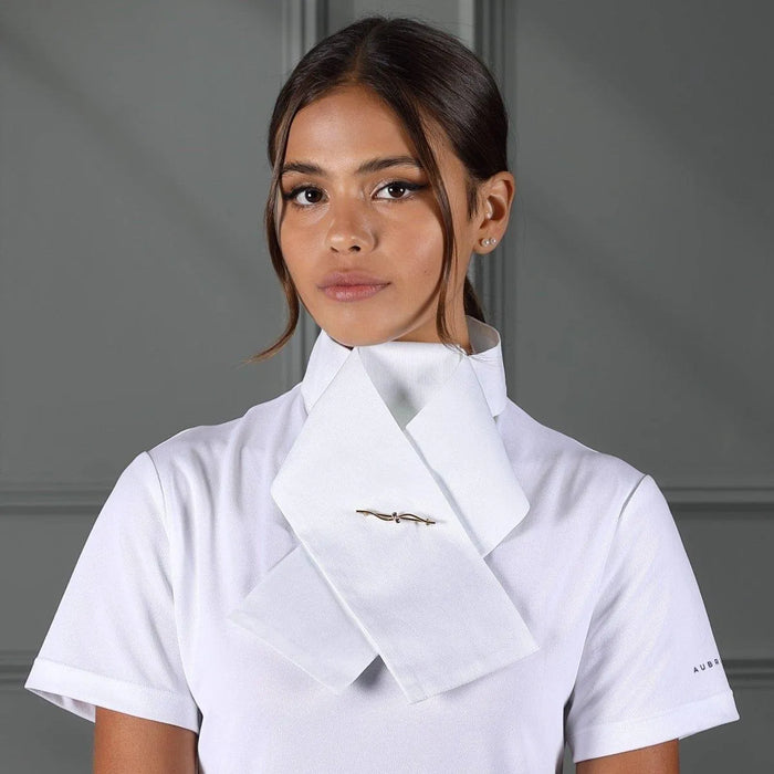 Shires Ready Tied Stock - White - L