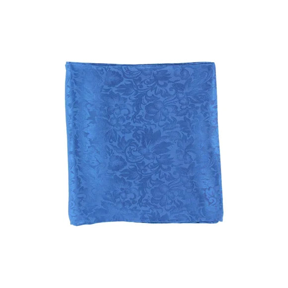 Silk Blue Floral Wild Rag