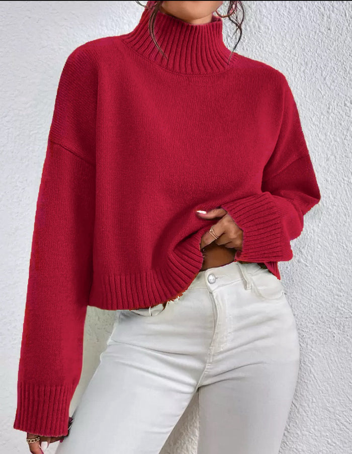 Soren Sweater Top - Red