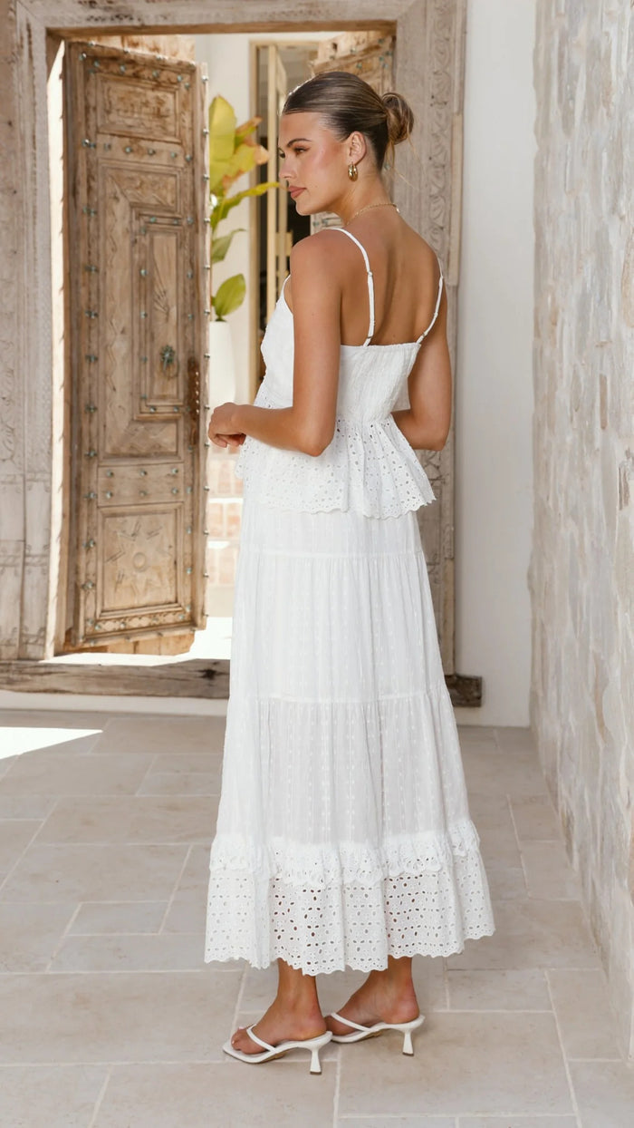 Suri Co ord Set - White