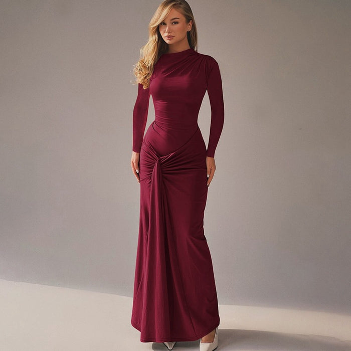 Syala Dress - Maroon
