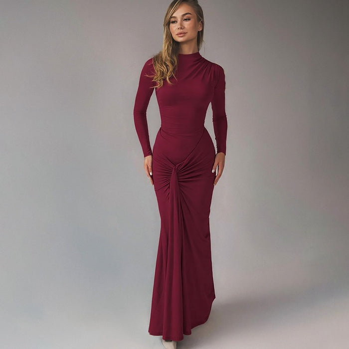 Syala Dress - Maroon