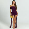 Sylva Mini Dress - Purple