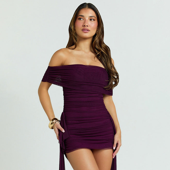 Sylva Mini Dress - Purple