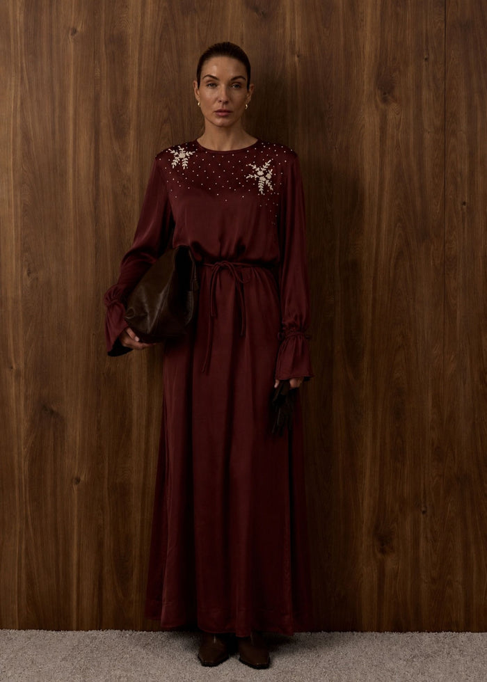 Thea Maxi | Burgundy
