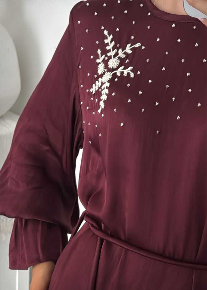 Thea Maxi | Burgundy