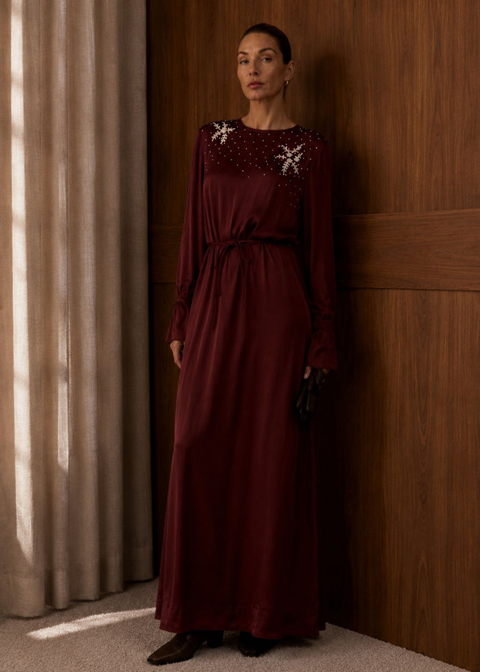 Thea Maxi | Burgundy