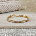 TL JA Braided Rhinestone bracelet