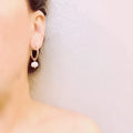 TL JA Pearl Hoop Earring