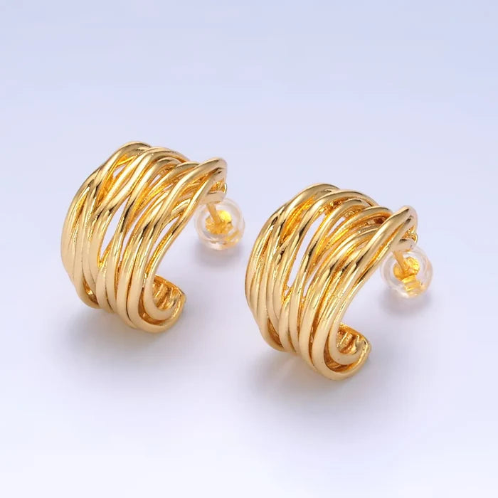 TL JAE Multi C Shape Hoop Earring