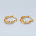 TL JAE Twist Hoop Earrings