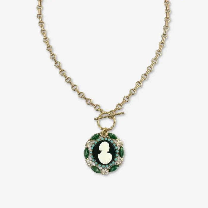 TL JLP Cameo Pendant Necklace