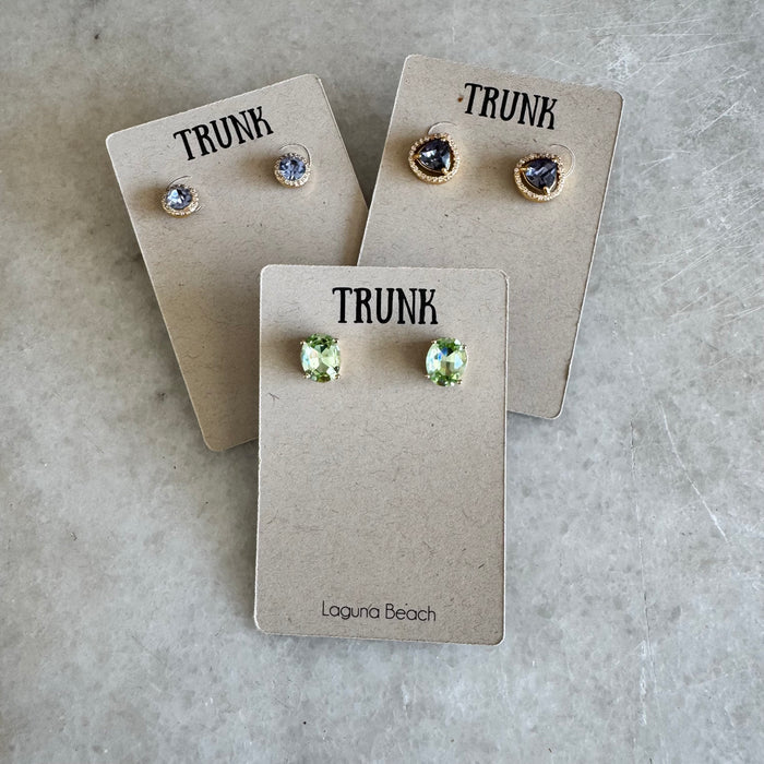 TL JVB Gem Post Earring