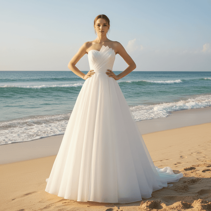 Tulle Wedding Dresses Layered Tulle Bridal Gowns - Rosymae