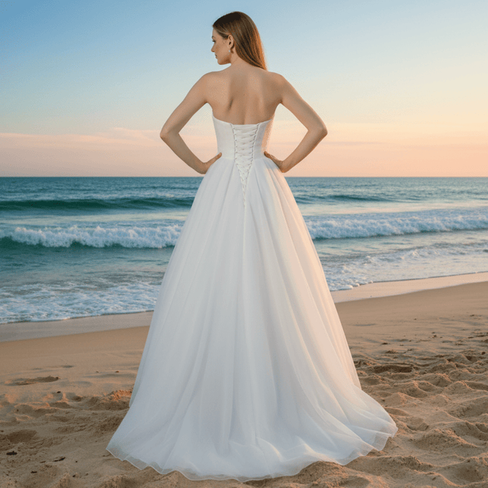 Tulle Wedding Dresses Layered Tulle Bridal Gowns - Rosymae
