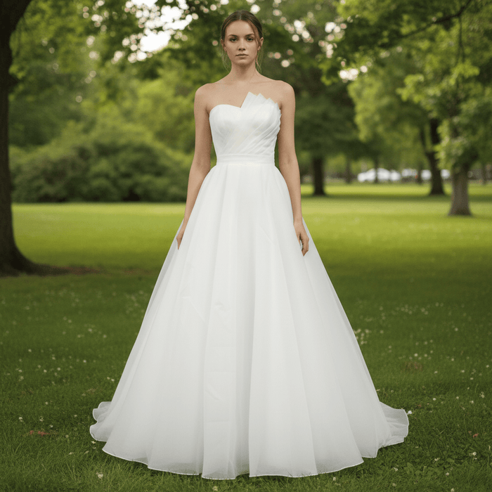 Tulle Wedding Dresses Layered Tulle Bridal Gowns - Rosymae