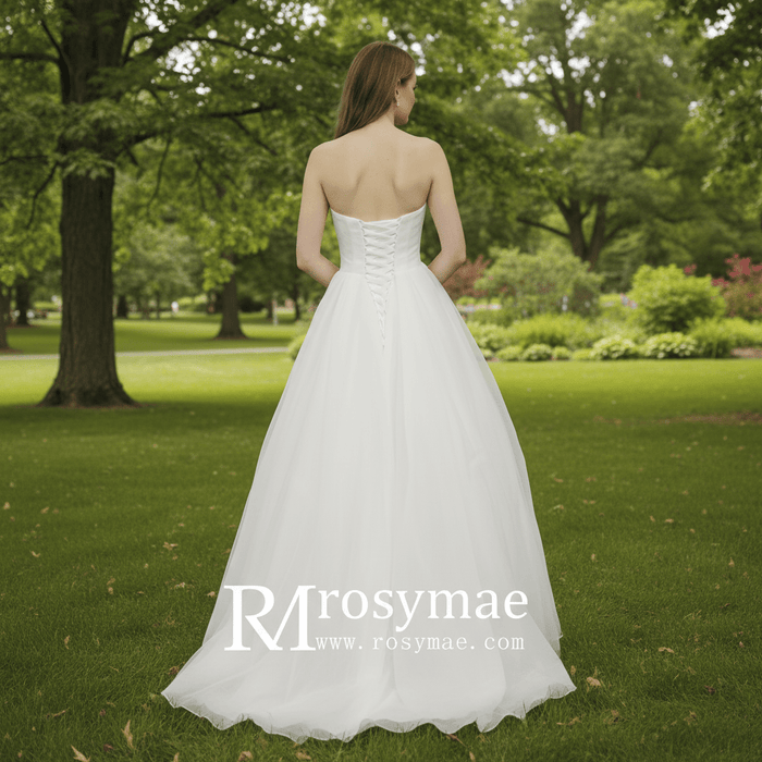 Tulle Wedding Dresses Layered Tulle Bridal Gowns - Rosymae