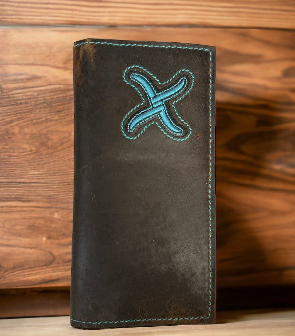 Twisted X Rodeo Wallet with Turquoise