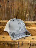 Twisted X Trucker Style Snapback Gray & White Cap