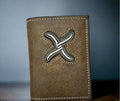Twisted X with white symbol Trifold Wallet