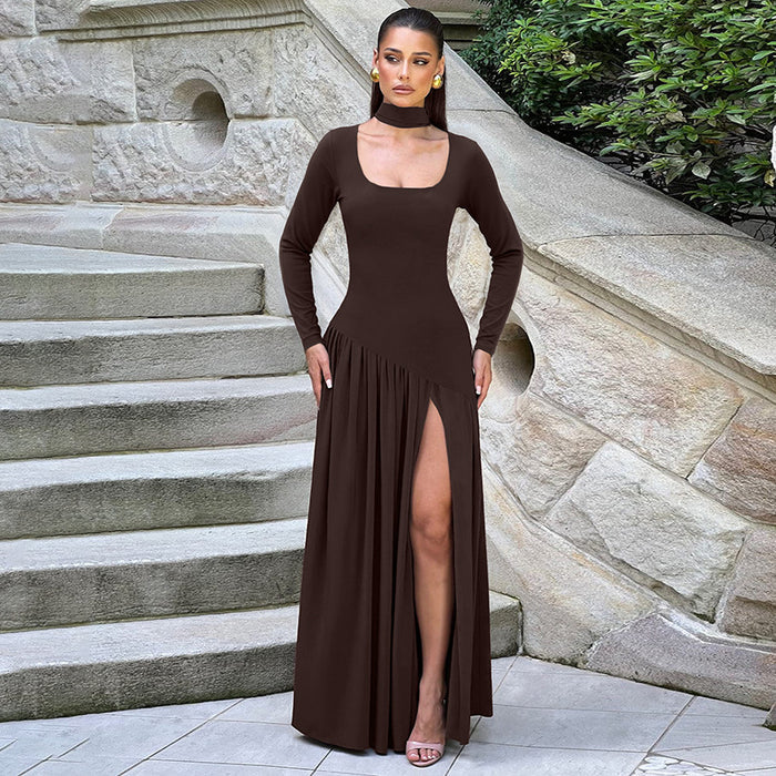 Valen Maxi Dress - Brown