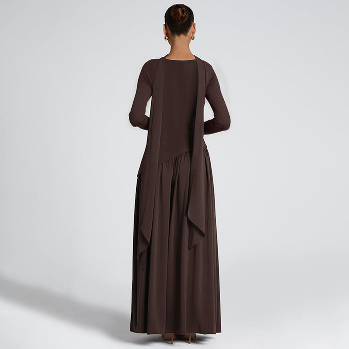 Valen Maxi Dress - Brown