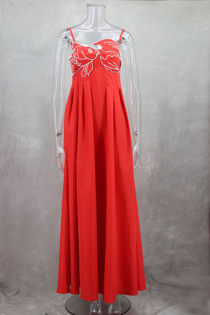 Valentina Maxi Dress - Red