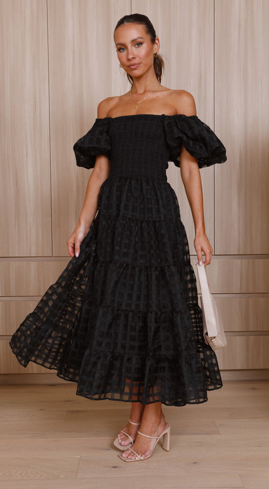 Vanya Midi Dress - Black