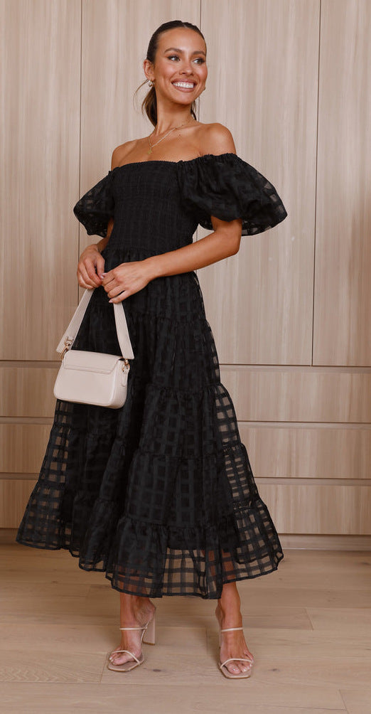 Vanya Midi Dress - Black