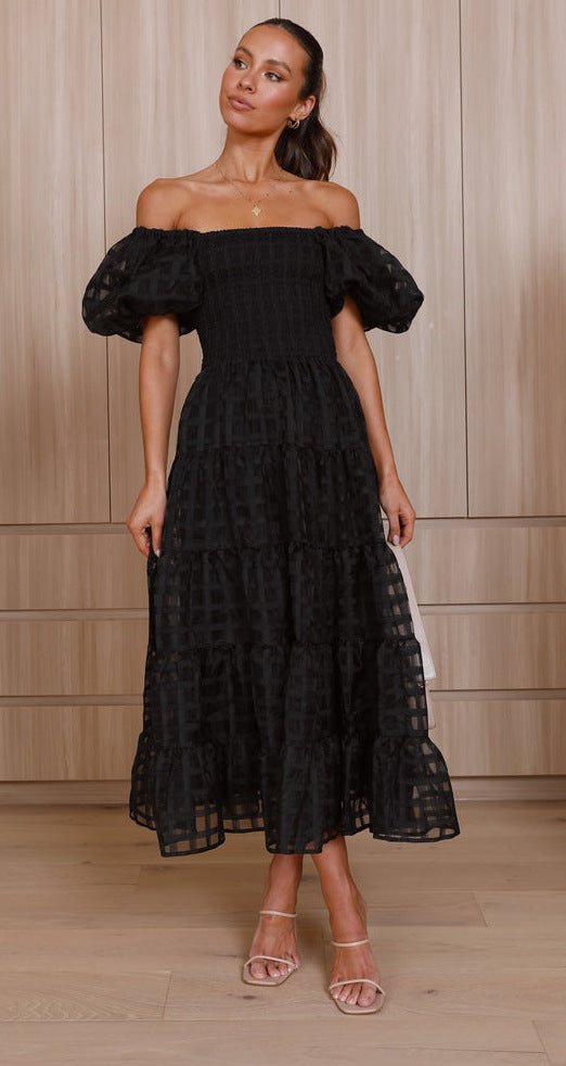 Vanya Midi Dress - Black