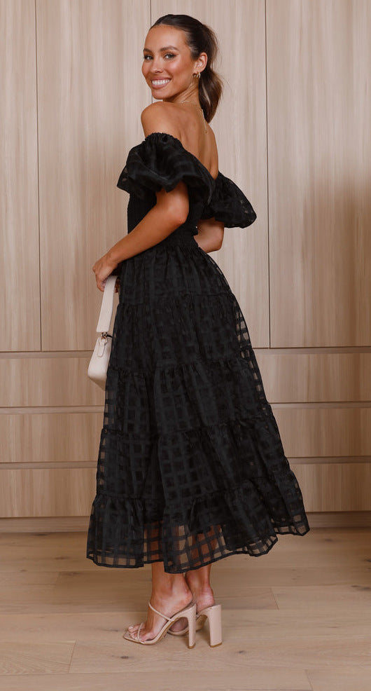 Vanya Midi Dress - Black