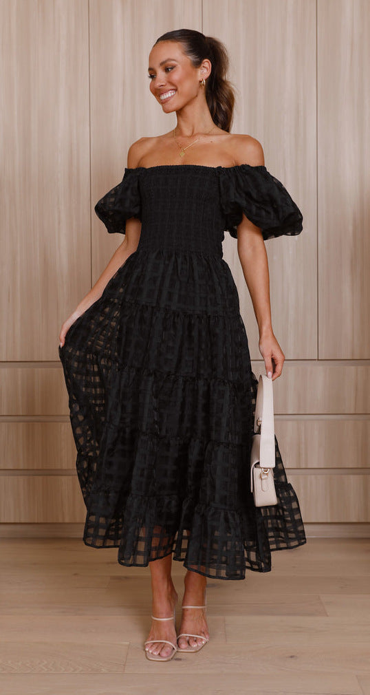 Vanya Midi Dress - Black