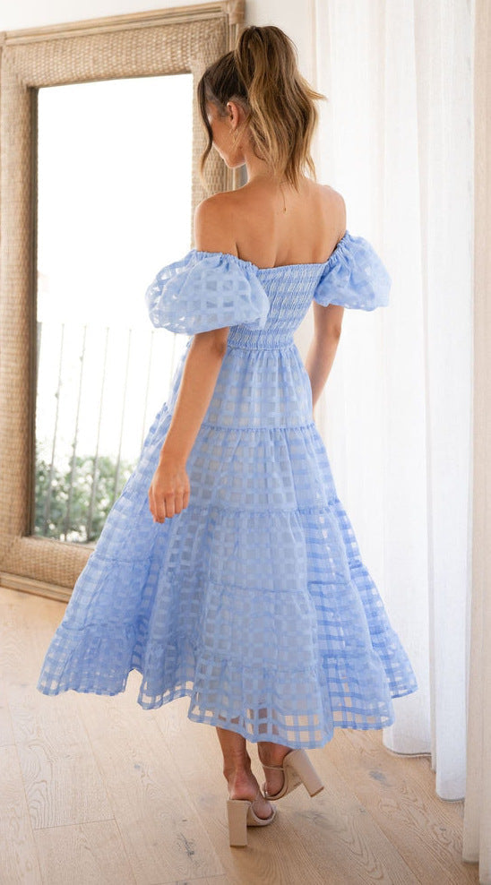 Vanya Midi Dress - Blue