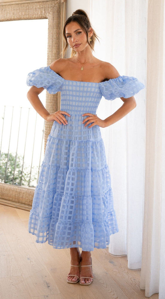 Vanya Midi Dress - Blue