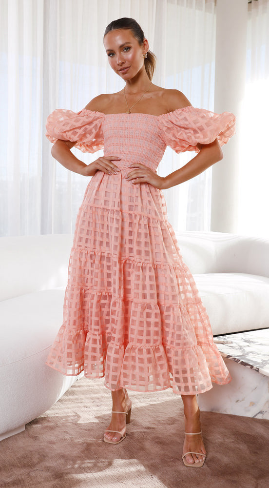 Vanya Midi Dress - Pink