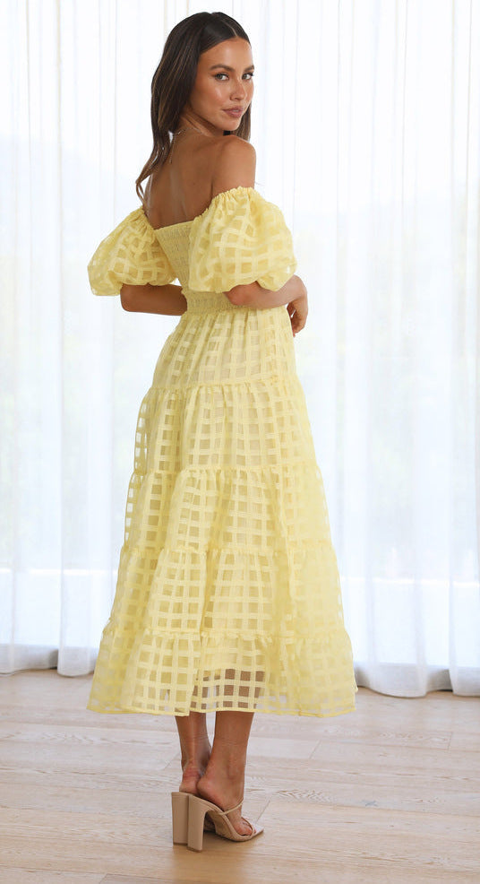 Vanya Midi Dress - Yellow