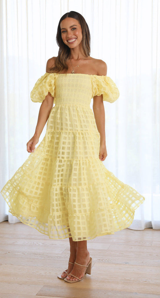 Vanya Midi Dress - Yellow