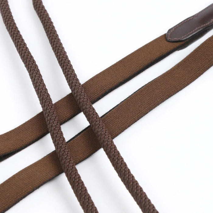 Velociti Gara Elasticated Draw Reins - Havana -