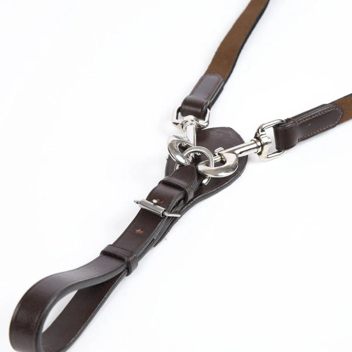 Velociti Gara Elasticated Draw Reins - Havana -