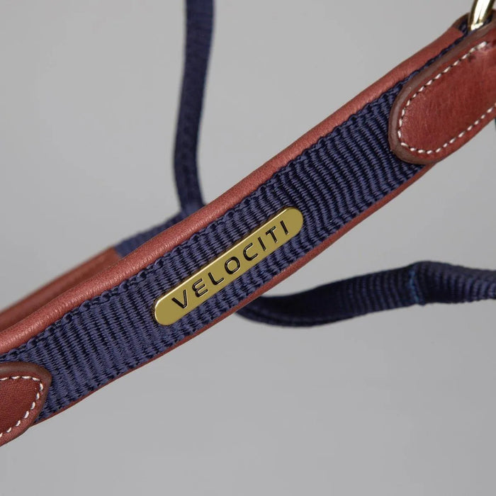 Velociti Lusso Padded Leather Headcollar - Black - Cob