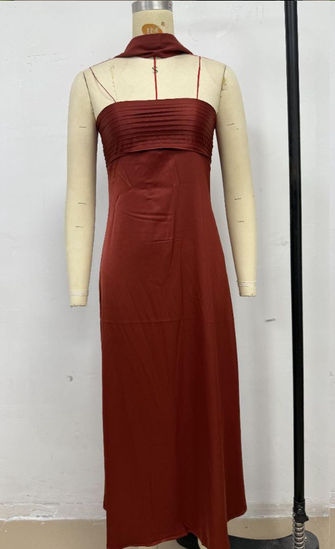 Velour Midnight Maxi Dress - Maroon