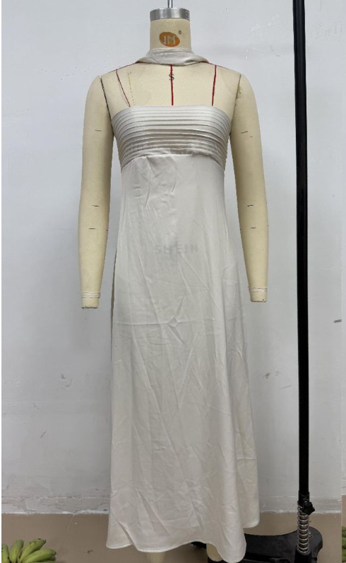 Velour Midnight Maxi Dress - Off White