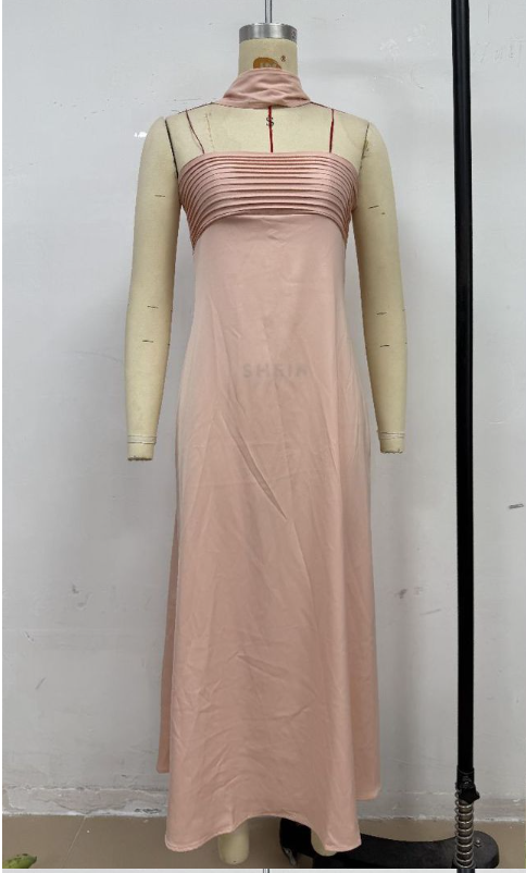 Velour Midnight Maxi Dress - Pink