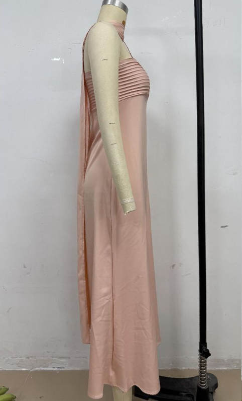 Velour Midnight Maxi Dress - Pink