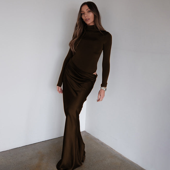 Veyra Maxi Dress - Brown