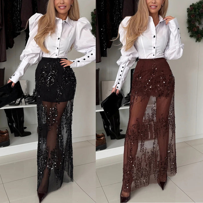 Vinny Skirt - Maroon