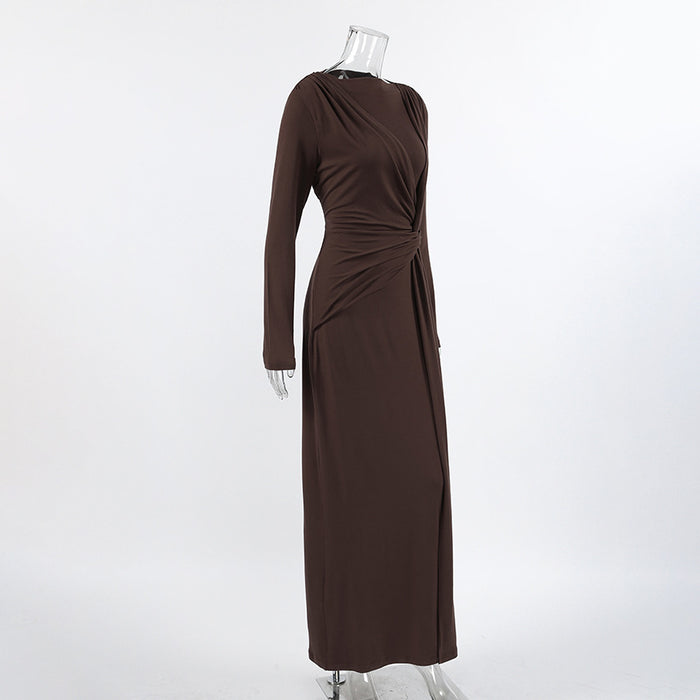 Vionna Maxi Dress - Brown