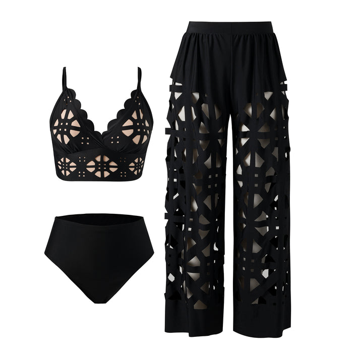 Vyxen Bikini Pant Set - Black