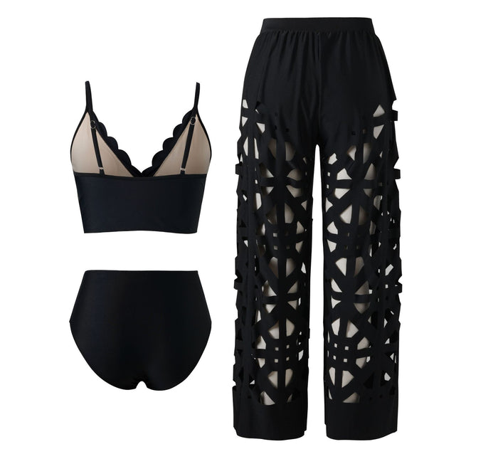 Vyxen Bikini Pant Set - Black